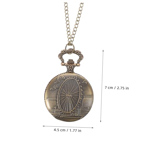 VALICLUD Vintage Metalltaschenuhr Retro Pocket Watch für Männer Frauen Dekorative Uhr Tragbar Leicht Stilvolles Design für Verschiedene Anlässe Langlebig Robust VALICLUD Vintage Metalltaschenuhr Retro Pocket Watch für Männer Frauen Dekorative Uhr Tragbar Leicht Stilvolles Design für Verschiedene Anlässe Langlebig Robust von VALICLUD
