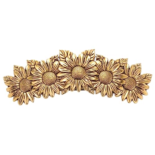 VALICLUD Vintage Sonnenblumen Haarspange aus Dekorative Haarklammer für Damen mit Dickem Haar Elastische Federklemme Eleganter Haarschmuck für Alltag und Party von VALICLUD