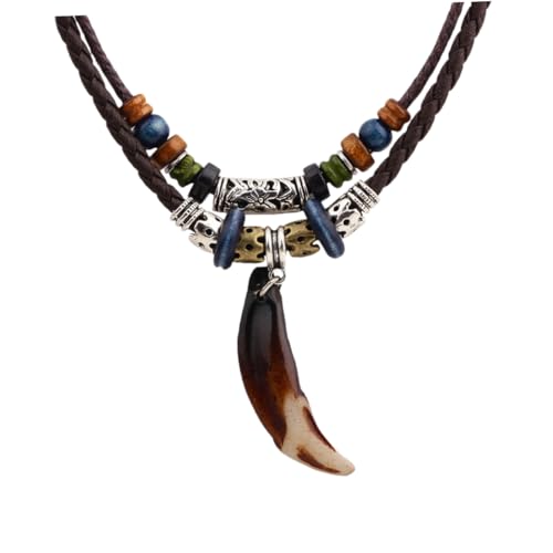 VALICLUD Vintage Stil Lange Halskette Damen Kreatives Legierungsanhänger Design Modische Strickketten Dekoration Leicht und Langlebig für Alltag und Festliche Anlässe von VALICLUD