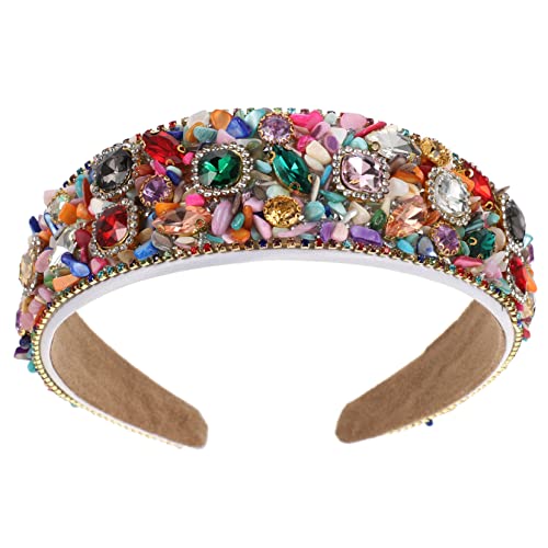 VALICLUD Strass Stirnband Für Damen Mit Glitzer-details Shiny Schmuck Kopfschmuck Party Haarband Für Mädchen Elegant Und Einfach Zu Tragen von VALICLUD