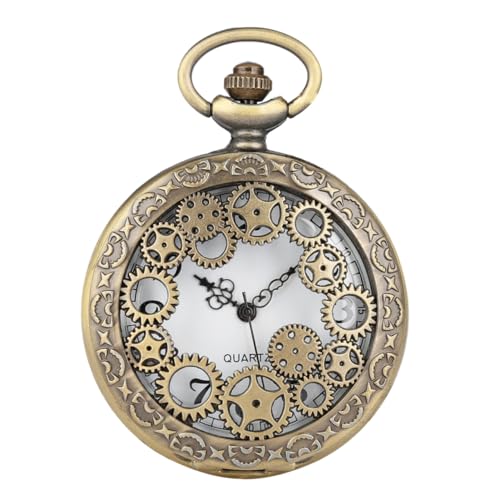 VALICLUD Retro Taschenuhr Vintage Klassische Hängende Uhr Aus Legierungsmaterialien Für Kleidungsdekor-Accessoires Mit Kette Für Selbst Und Familie Freunde von VALICLUD