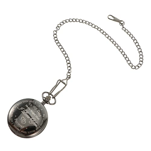 VALICLUD Vintage Taschenuhr Mit Kettentaschenuhr Quarzuhr Für Herren Retro Halskettenuhr Kleine Taschenuhr Für Täglichen Gebrauch von VALICLUD