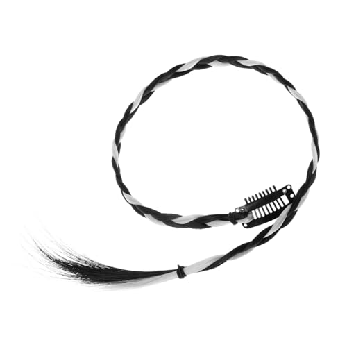 VALICLUD Volle Geflochtene Perücken Frauen Haarklammern Dekorative Flechthaar Perücken Für Mädchen Langbindende Perücke Clip -braids Haarperücke Mit Clips von VALICLUD