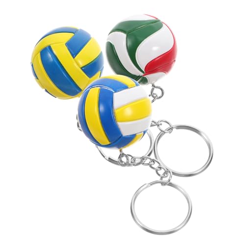 VALICLUD 3stücke Volleyball Schlüsselanhänger Multifunktions Schlüsselanhänger Dekorativer Taschen Anhänger Für Sportbegeisterte von VALICLUD