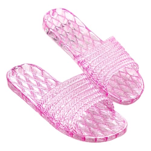 VALICLUD Wasserdichte Damen Hausschuhe PVC Weiche Sohle Rutschfest Leichte Indoor Gäste Slipper Für Hotel Spa Reise Zuhause von VALICLUD