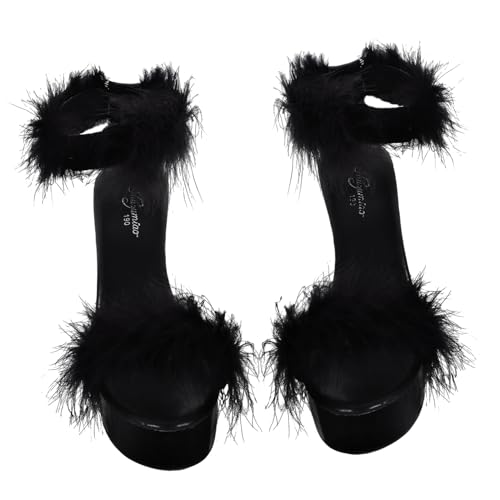 VALICLUD Wasserdichte Damen Sandalen mit Hohem Absatz Sommer Sandaletten Rutschfeste Plateau Schuhe Feuchtigkeitsableitendes Innenmaterial Bequeme und Langlebige Damenschuhe von VALICLUD