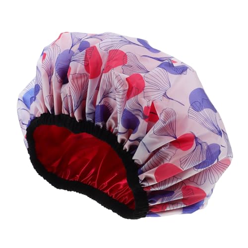 VALICLUD Wasserdichte Duschhaube Badehut Hut Für Frauen Haare Waschen Gefüttert Wasserdicht Elastisch Badekappen Für Haare Frauen Elastisch Abdeckung Hut Zum Haaretrocknen Morgen von VALICLUD