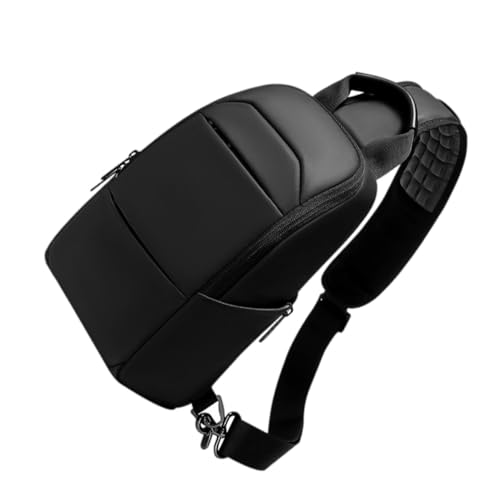 VALICLUD Wasserdichte Herren Brusttasche aus PVC Praktische Umhängetasche mit Verstellbarem Schultergurt Modische Crossbody Bag für Reisen Outdoor Sport und Alltag von VALICLUD