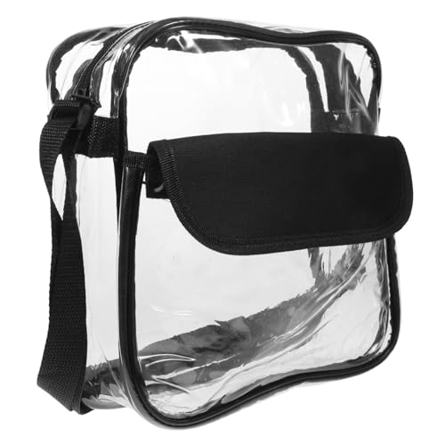 VALICLUD Wasserdichte PVC Umhängetasche Damen Transparent Crossbody Bag mit Verstellbarem Gurt Große Klare Sport Reise Tasche für Stadion Strand Shopping und Outdoor von VALICLUD