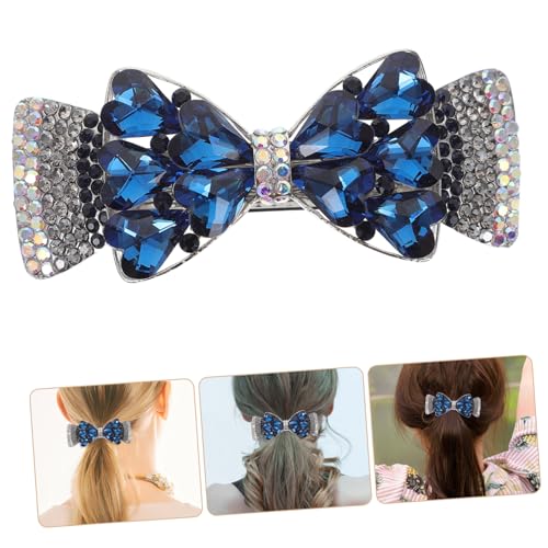 VALICLUD Wasserdichter Haarschmuck Damen Strass Haarklammer Große Schleife Haarspange für Dickes Haar Modischer Metallischer Frühlingsclip Stilvolle Frisur von VALICLUD