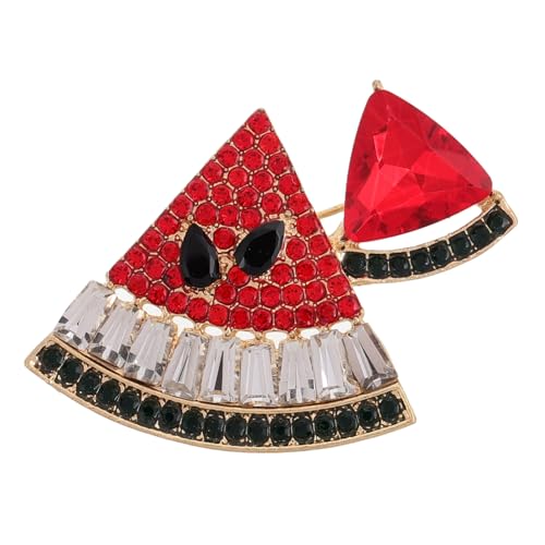 VALICLUD Strass Wassermelone Brosche Süße Emaille Anstecknadel für Damen und Herren Leichtes Elegantes Design für Kleidung und Accessoires von VALICLUD