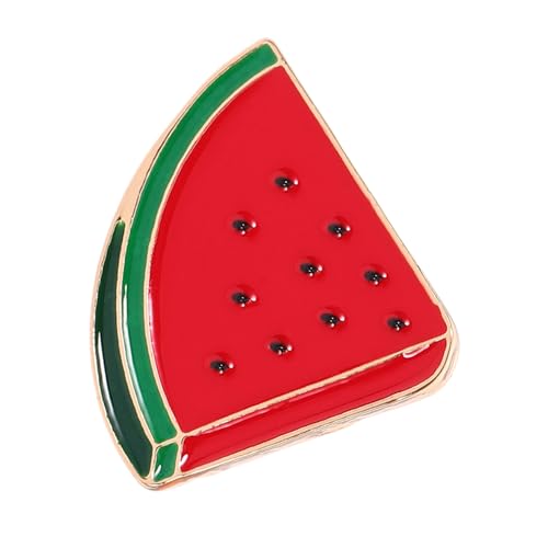 VALICLUD Wassermelonen Brosche für Frauen und Männer Niedliches Design Einfach zu Tragen zum Fixieren von Schals Verarbeitung Modisches Accessoire von VALICLUD