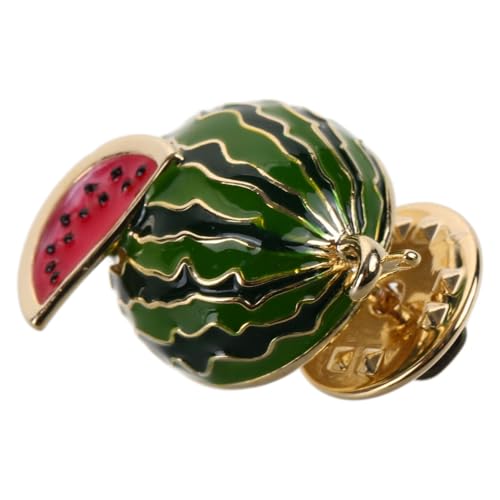 VALICLUD Wassermelonen brosche Damen Shirt Collar Clip Niedlicher Obst anstecker für Kleidung Wiederverwendbarer Strickjacken Schalclip Dekoratives Modeaccessoire für Party Geburtstag von VALICLUD