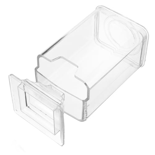VALICLUD Wattepad-spenderbehälter Quadratischer Wattepad-halter Make-up-pad-organizer Badezimmer-aufbewahrungsbox Kosmetik-aufbewahrungsregal Transparenter Staubschutz Kompakter von VALICLUD