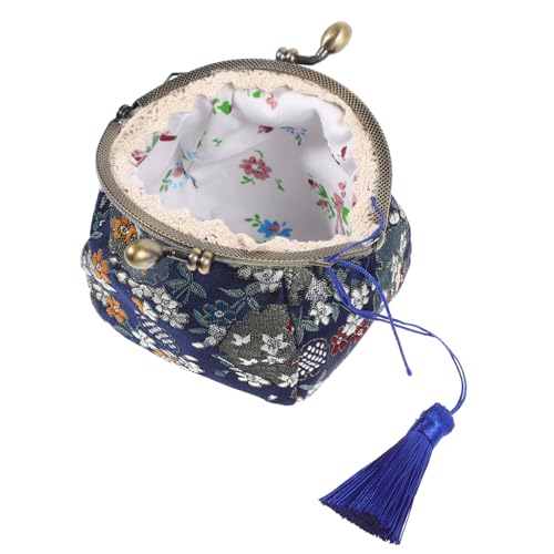 VALICLUD Retro Damen Geldbörse Vintage Münzbeutel Für Schlüssel Kleingeld Tragbare Kleine Handtasche Für Alltag Shopping Eleganter Stil von VALICLUD