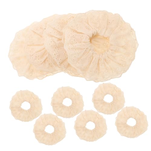 VALICLUD 10stücke Große Weiße Haargummis Mit Bestickter Spitze Haarschmuck Für Damen Elastische Haarbänder Für Pferdeschwanz Und Geflochtenes Haar VALICLUD 10stücke Große Weiße Haargummis Mit Bestickter Spitze Haarschmuck Für Damen Elastische Haarbänder Für Pferdeschwanz Und Geflochtenes Haar von VALICLUD