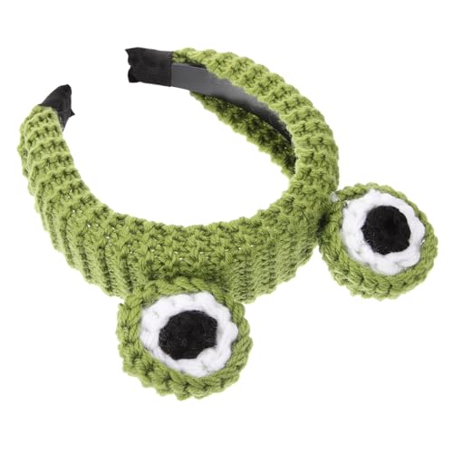 VALICLUD Weiches Gestricktes Frosch stirnband aus Wollgarn für Damen Angenehmes Hautfreundliches Haarband zum Schminken Gesicht Waschen und Hautpflege Niedliches Accessoire für Alltag und von VALICLUD