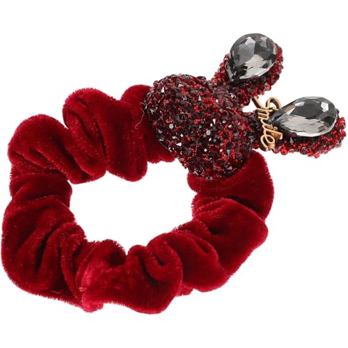 VALICLUD Haargummis Für Mädchen Kaninchen-stil Glitzernde Haaraccessoires Elastische Stirnbänder Haarschmuck Pferdeschwanzhalter Haargummis Mit Armband Haarschmuck Im Chinesischen Stil von VALICLUD