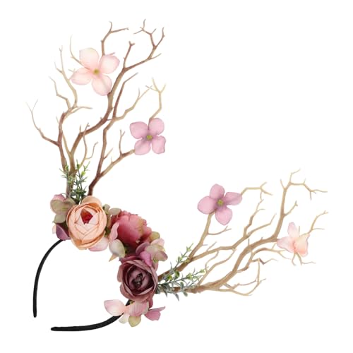 VALICLUD Geweih-stirnband Für Weihnachten Geweih-haarband Elch-haarreif Weihnachts-kopfschmuck Weihnachts-haarschmuck von VALICLUD