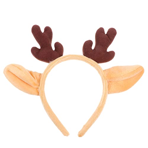 VALICLUD Weihnachtliches Rentiergeweih Haarreif Karneval Kostümfest Party Haaraccessoire Plüsch Niedlich Festlich Geeignet für Weihnachtsfeier und Cosplay von VALICLUD