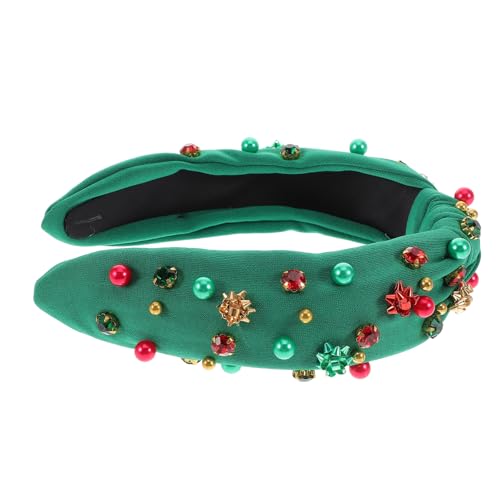 VALICLUD Weihnachtliches Stirnband Für Damen Mit Perlenbesetztem Haaraccessoire Für Festliche Anlässe Für Weihnachten Und Neujahrsfeiern von VALICLUD