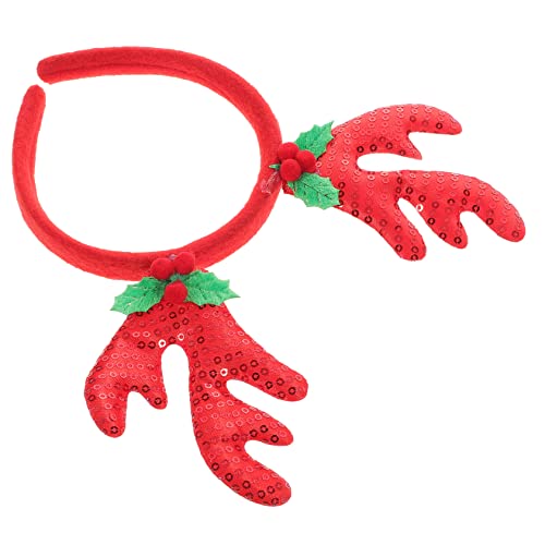 VALICLUD Weihnachtliches Stirnband Mit Rentiergeweih Festliche Haarschmuck Für Erwachsene Und Ideales Weihnachtszubehör Für Partys Karneval Und Feste üßes Weihnachtsgeschenk von VALICLUD