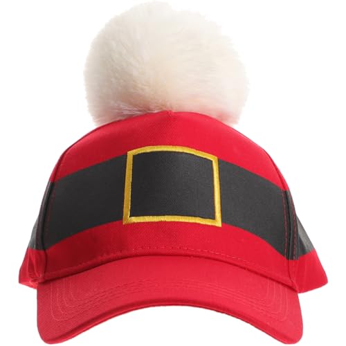 VALICLUD Weihnachts-Baseballmütze Weihnachtsmützen Weihnachtsmann-Baseballmütze Catering-Kochmütze weihnachtsmütze weihnachtsverkleidung Lustiger Hut Weihnachts-Cosplay-Hut Nylon rot von VALICLUD