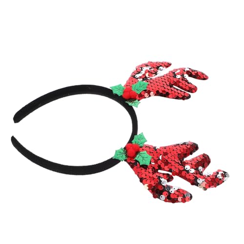 VALICLUD Weihnachts Haarreif Geweih Design Leichtes Stirnband für Festliche Partys Cosplay Fotos Komfortabel und Geeignet für Erwachsene und Weihnachtsfeiern von VALICLUD