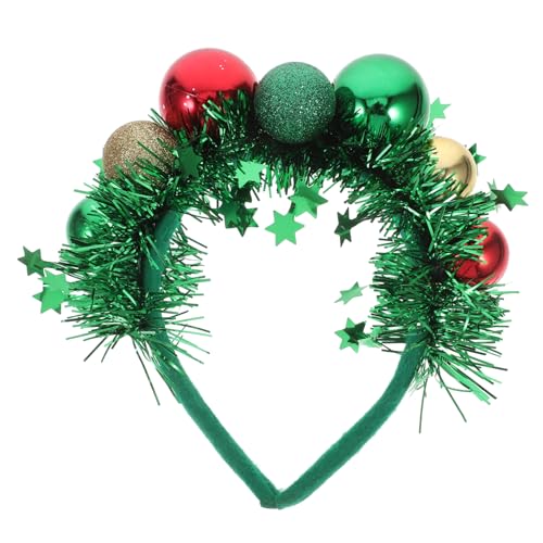 VALICLUD Weihnachts-stirnband Mit Bunten Kugeln Und Schleifen Kreatives Haarschmuck-accessoire Für Festliche Anlässe Für Weihnachten Partys Und Feiern Langlebig Und Bequem von VALICLUD
