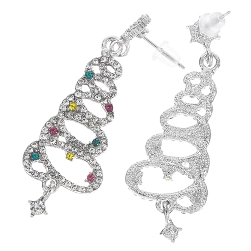 VALICLUD Weihnachtsbaum Ohrstecker mit Zirkonia Adorable Ohrringe für Frauen Ergänzung zu Festlichen Outfits und Lässigem Chic als VALICLUD Weihnachtsbaum Ohrstecker mit Zirkonia Adorable Ohrringe für Frauen Ergänzung zu Festlichen Outfits und Lässigem Chic als von VALICLUD