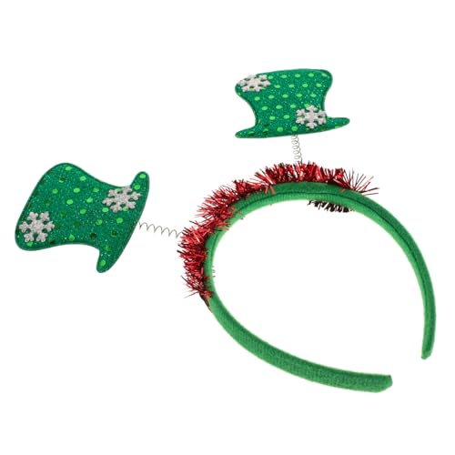 VALICLUD Weihnachtsmütze Stirnband Weihnachts-haarschmuck Weihnachtskostüme Für Frauen Weihnachtskopfbedeckung Weihnachtsaccessoires Für Frauen Schnee Stirnband Green Das Haustier von VALICLUD