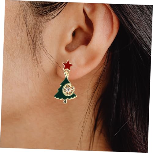 VALICLUD Weihnachtsohrringe Damen Süße Schneeflocke Dangle Ohrringe Weihnachtsbaum Schmuck Festliche Baumelnde Ohrstecker für Winterfeiern Mädchen von VALICLUD