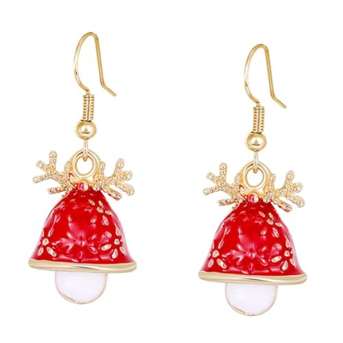 VALICLUD Weihnachtsohrringe Damen Trendige Weihnachtsmütze Ohrringe Hängende Ohrringe Langlebigem Material für Partys Reisen und Stilvolles Ohrschmuck Accessoire für Frauen von VALICLUD