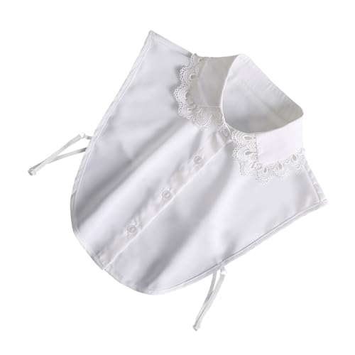 VALICLUD Chiffon Abnehmbarer Falscher Kragen Halbe Hemden Faux Kragen Für Damen Mit Langlebigen Materialien Für Blusen Pullover Und Kleidung Geeignet Für Partys Hochzeiten Und Tägliche von VALICLUD