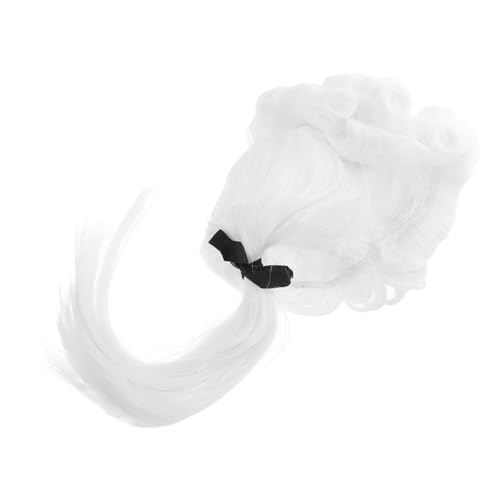 VALICLUD Weißer Lockenperücke Für Herren Anwalts Und Richter-cosplay Perücke Langlebige Kunsthaarpracht Für Festivals Und Kostümpartys Für Männliche Richter Und Anwälte von VALICLUD