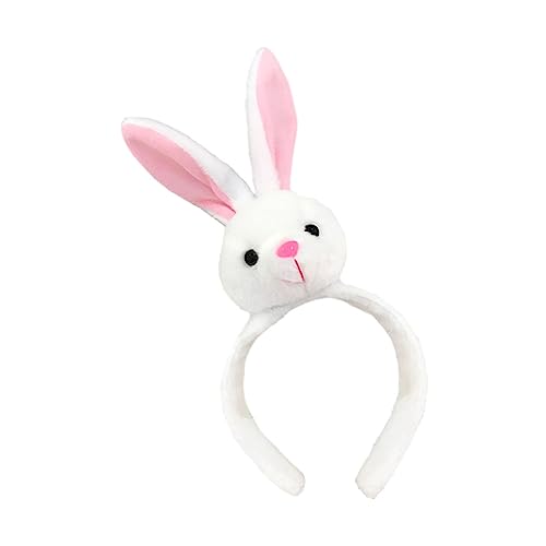 VALICLUD Weißes Kaninchen Haarreif Für Ostern Lustiger Hasenhaarreif Party Dekoration Für Fotorequisiten Karneval Und Festlichkeiten von VALICLUD