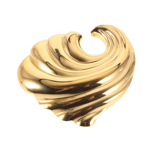 VALICLUD Wellenbrosche Aus Edelstahl Für Damen Anstecknadel Zum Anstecken Mäntel Jacken Schals Und Tücher Modisches Accessoire Für Jeden Anlass von VALICLUD