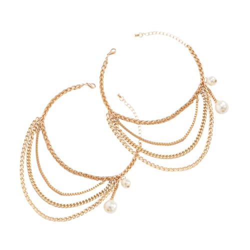 VALICLUD Western Schmuck für Damen Metall Schuhkette mit Mehrlagigen Quasten Ankle Chain Boot Chain Leichte Langlebige Schuhdekoration für Stiefel und Sneaker von VALICLUD