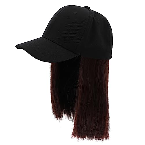 VALICLUD Wig Hat Damen mit Geradem Haar Einteiliges Perücken Accessoire für Vielseitige Anlässe für Partys Reisen und Alltag aus Hochwertigem Hitzebeständigen Material Gefertigt VALICLUD Wig Hat Damen mit Geradem Haar Einteiliges Perücken Accessoire für Vielseitige Anlässe für Partys Reisen und Alltag aus Hochwertigem Hitzebeständigen Material Gefertigt von VALICLUD