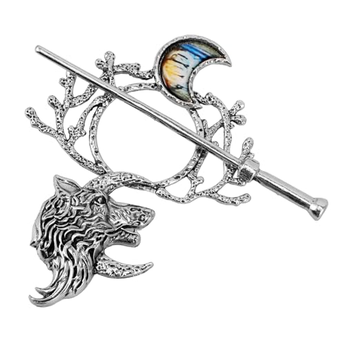 VALICLUD Wikinger Haarnadel Knoten Haarschmuck Vintage Schal Haarstab Für Frauen Robust Aus Zinklegierung Einzigartiges Design Für Dutt Für Lange Haare von VALICLUD