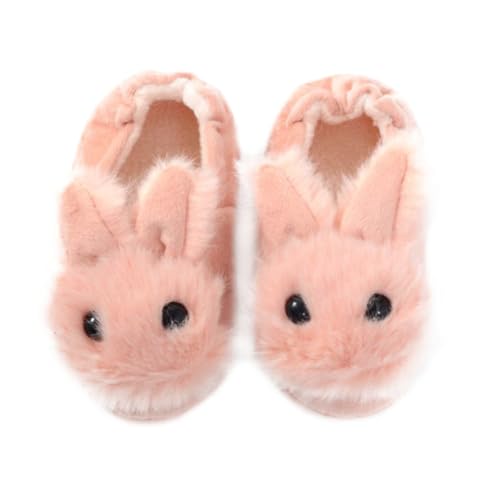 VALICLUD Winter Hausschuhe Plüschpantoffeln mit Rutschfester Sohle Kuschelige Hasenform Warme Baumwollhausschuhe für Drinnen und Draußen Leise und Praktische Alltags Hausschuhe von VALICLUD