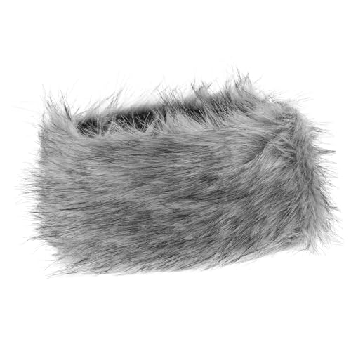 VALICLUD Winter Warmes Kunstfell Haarband Damen Elastisches Bequemes Stirnband für Ohrenschutz Modisches Leichtes Kopfband für Kalte Tage und Festliche Looks von VALICLUD