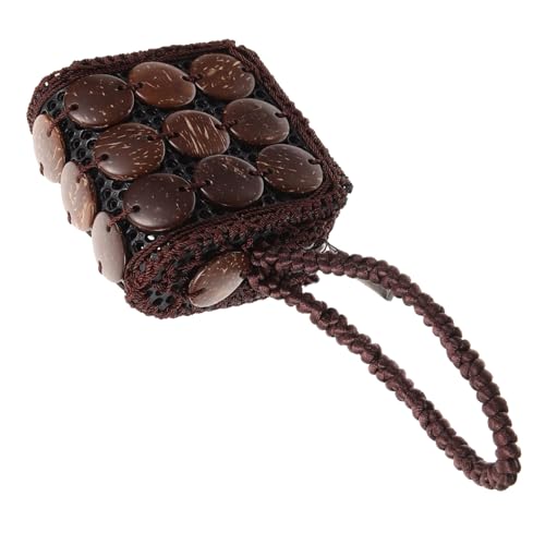 VALICLUD Woven Pouch Damen Vintage Münzbeutel Für Frauen Portemonnaie Für Schlüssel Lippenstift Kleinigkeiten Für Reisen Und Alltag Kaffee-Farbe von VALICLUD