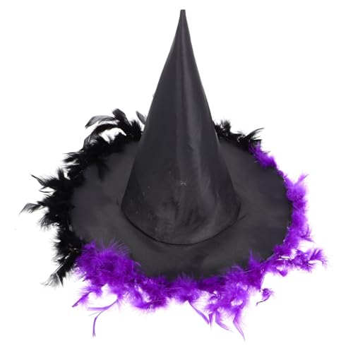 VALICLUD Zauberhafte Hexenhut Für Damen Und Mädchen Für Halloween Vielseitig Als Oder Hexenkostüm Auffällige Deko -schwarz Strapazierfähigem Oxfordstoff Leicht von VALICLUD