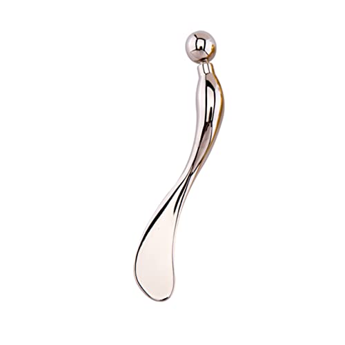 VALICLUD Zinklegierung Augencreme Löffel für Augenmassage und Erleichterung bei Augenmüdigkeit Multifunktionales Beauty Tool Silber Blutzirkulation und Linderung von Schwellungen von VALICLUD