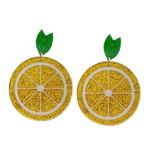 VALICLUD Zitronen Ohrringe Damen Baumelnd Kreatives Ohrschmuck Leicht Frisch Für Alltag Und von VALICLUD