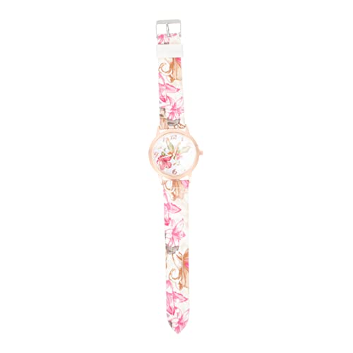 VALICLUD Stylische Silikon Armbanduhr Für Damen Anpassbare Quarzuhr Mit Farbenfrohem Blumenmuster Für Alltag Schule Und Partys Und VALICLUD Stylische Silikon Armbanduhr Für Damen Anpassbare Quarzuhr Mit Farbenfrohem Blumenmuster Für Alltag Schule Und Partys Und von VALICLUD