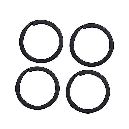 VALICLUD 24stücke Eisen Geteilte Schlüsselringe Kreis Für Schlüssel Karten Schwarz Bulk Metallschlüsselanhänger Sicher Verschlossen von VALICLUD