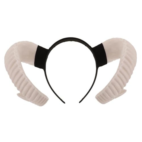 VALICLUD horn kopfschmuck viking mädchen stirnbänder Tiara Haarnadel Cosplay-Haare Performance-Haarreifen Teufel Kopfbedeckung goldenes Stierhorn Croissant Mann Trompete von VALICLUD