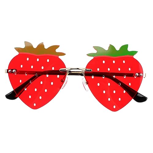 VALICLUD dekorative Sonnenbrille kinder sonnenbrille kindersonnenbrille jojofunny Gastgeschenke trendige sonnenbrille Brillen Party-Sonnenbrille Foto-Requisiten Halloween Erdbeere Hawaii von VALICLUD